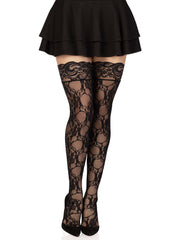 Bree Floral Lace Thigh Highs
