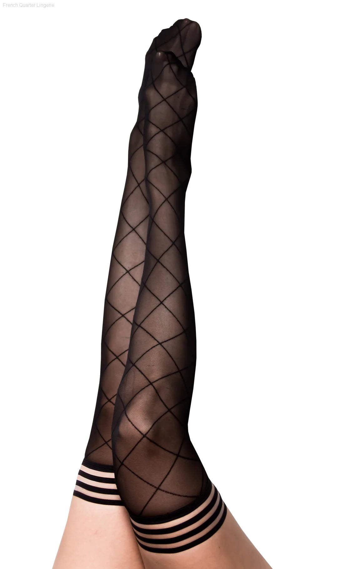 Thigh Highs - Sheer Diamond Thigh High