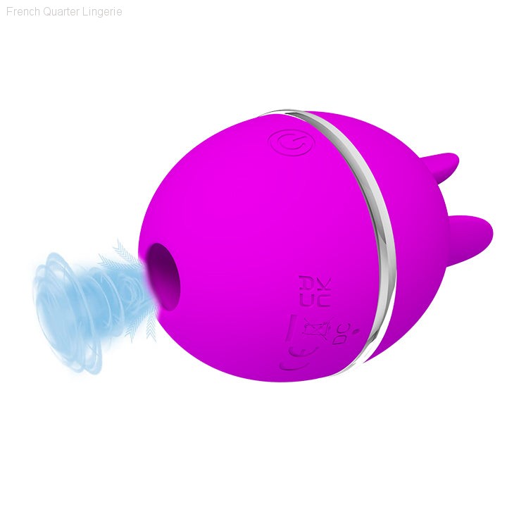 Gemini Ball - Licking & Sucking Silicone Ball Vibrator