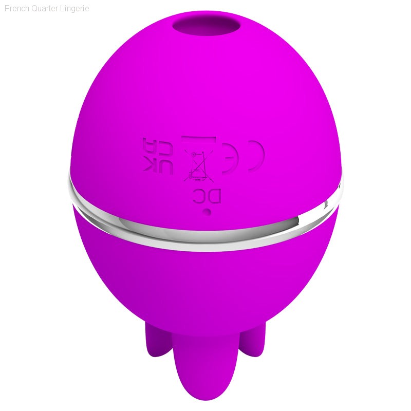 Gemini Ball - Licking & Sucking Silicone Ball Vibrator