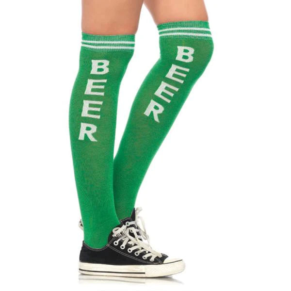 Beer Time Acrylic Athletic Socks