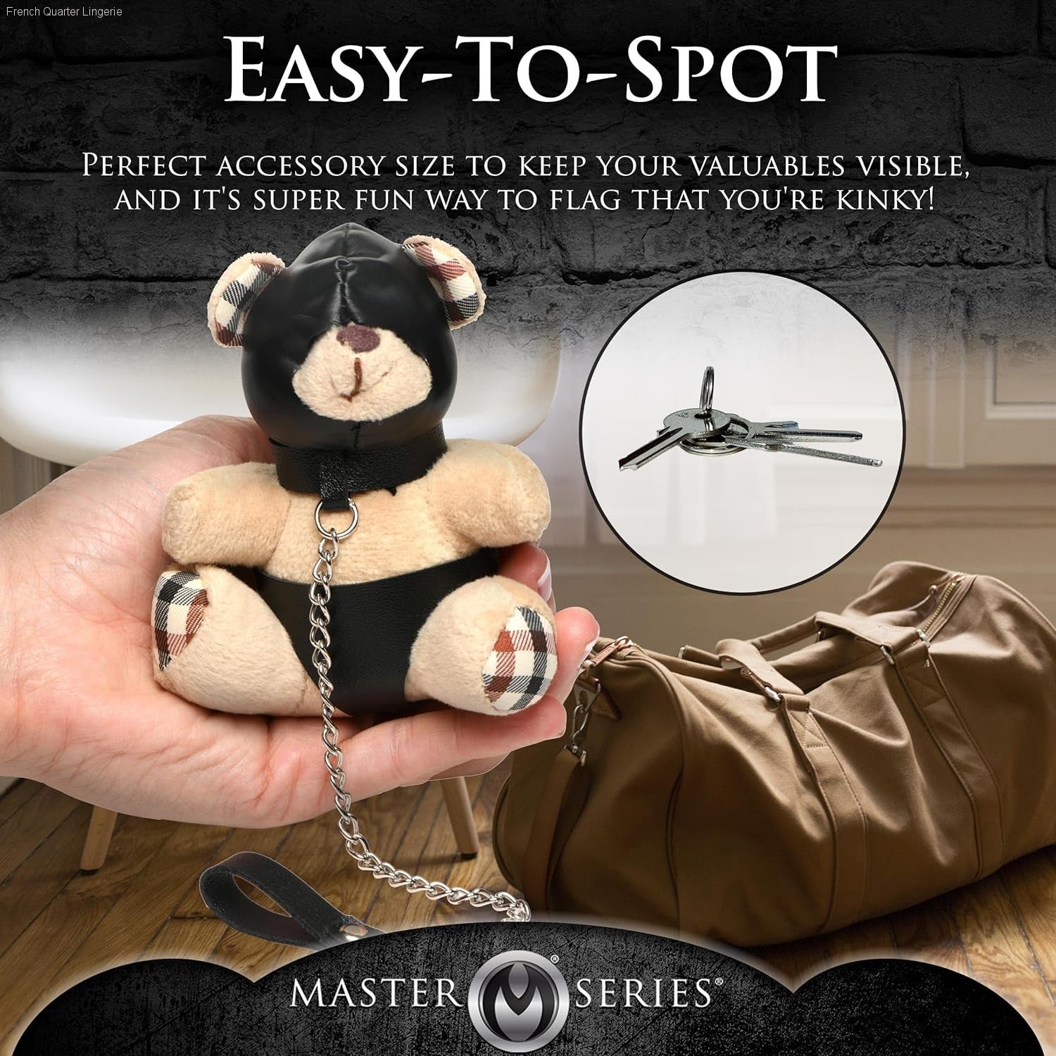 Hooded Teddy Bear Keychain