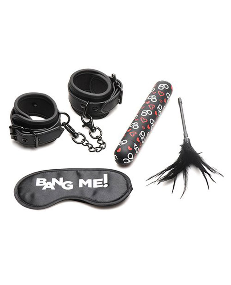 Bang Bondage Kit XL Bullet, Cuffs, Tickler and Blindfold