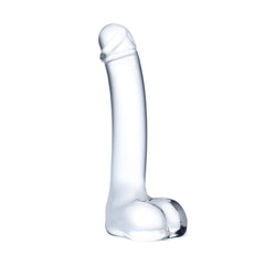 7" Realistic Curved Glass G-Spot Dildo