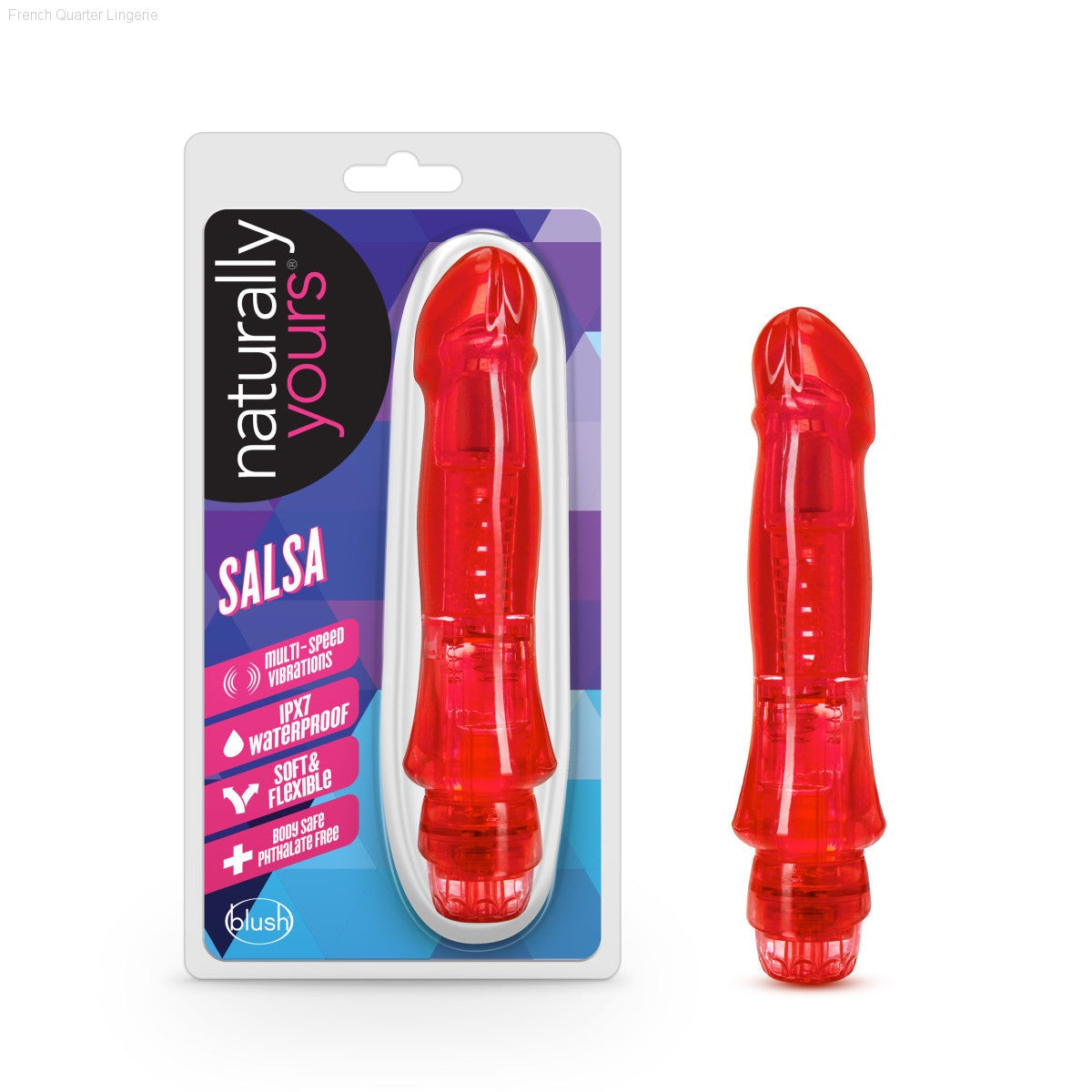 Naturally Yours Salsa 6.75-Inch Vibrator