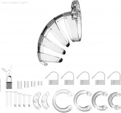 ManCage Model 02 - Chastity - 3.5" - Cock Cage - Transparent