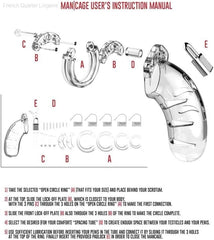 ManCage Model 02 - Chastity - 3.5" - Cock Cage - Transparent