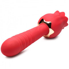 Bloomgasm Racy Rose Thrust and Lick Vibrator