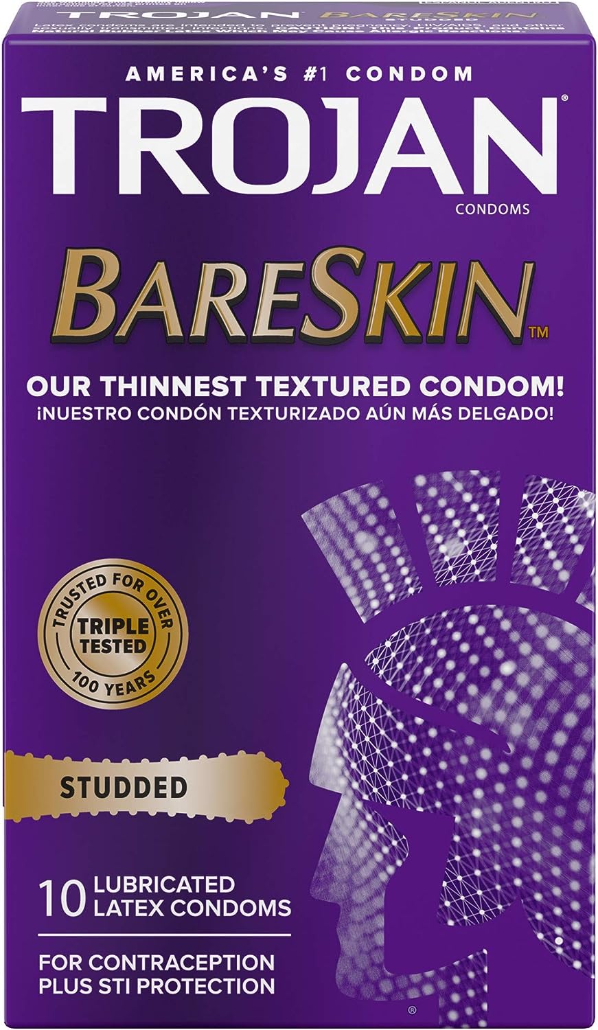 Trojan Bareskin Studded Condom