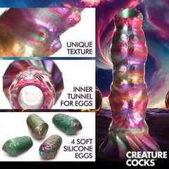 Creature Cocks Larva Silicone Ovipositor Dildo with Eggs