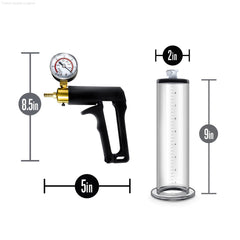 Blush Performance VX7 Vacuum With Brass Trigger & Pressure Gauge Clear Pump-French Quarter Lingerie