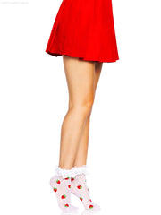Strawberry Ruffle Anklets