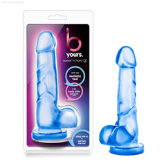 Dildos - Blush B Yours Sweet N' Hard 4 Realistic 7-Inch Long Dildo With Balls & Suction Cup Base