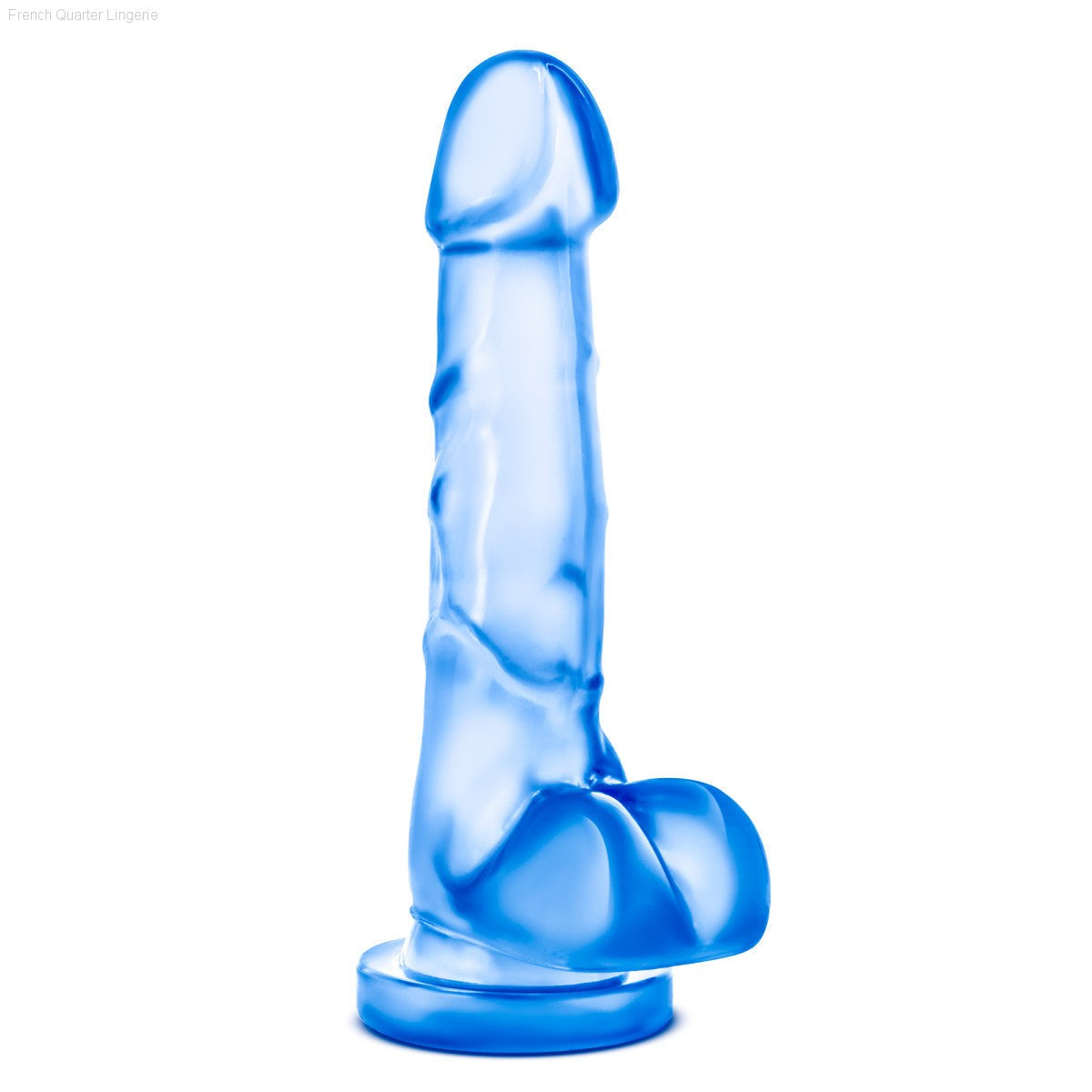 Blush B Yours Sweet N' Hard 4 Realistic 7-Inch Long Dildo With Balls & Suction Cup Base-French Quarter Lingerie