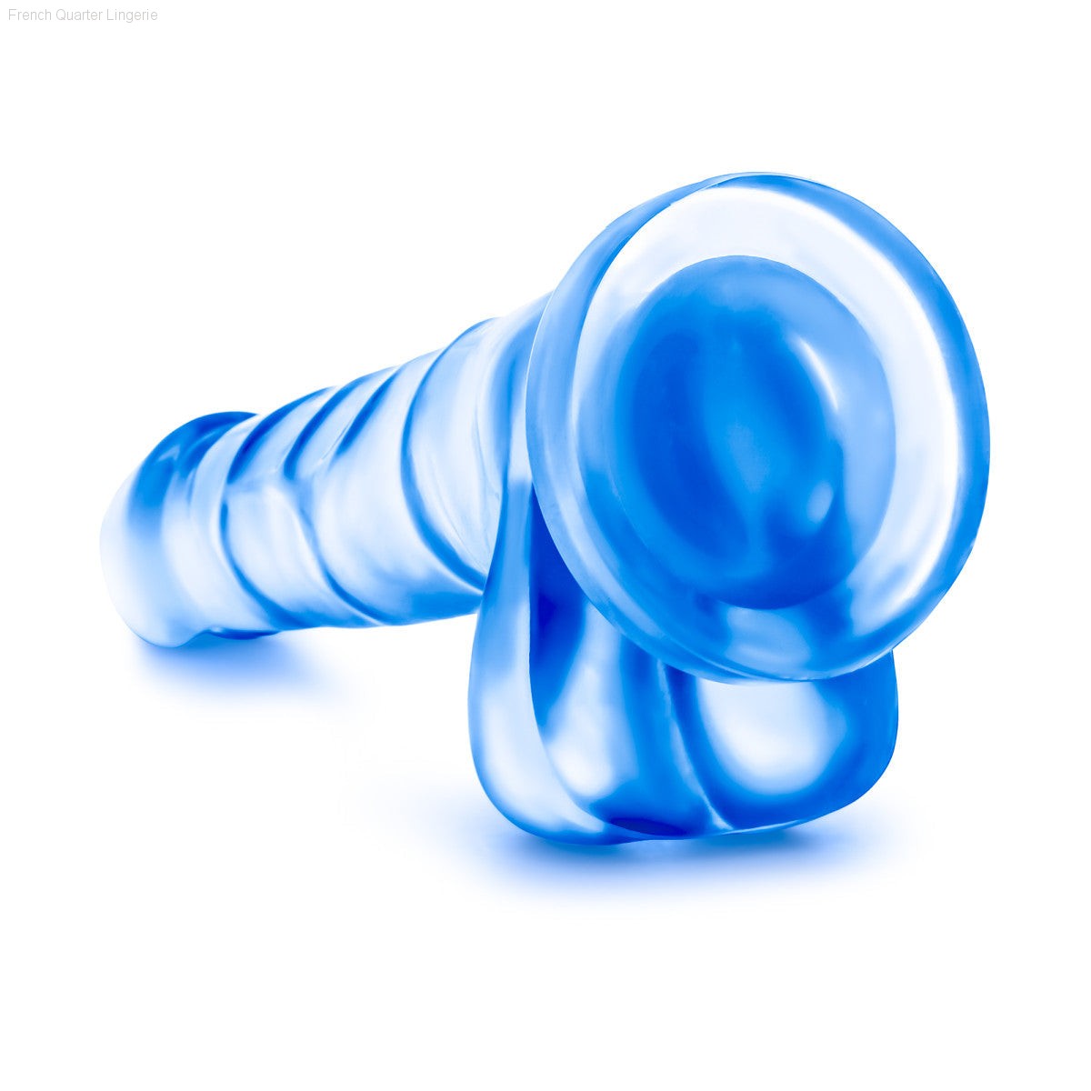 Dildos - Blush B Yours Sweet N' Hard 4 Realistic 7-Inch Long Dildo With Balls & Suction Cup Base