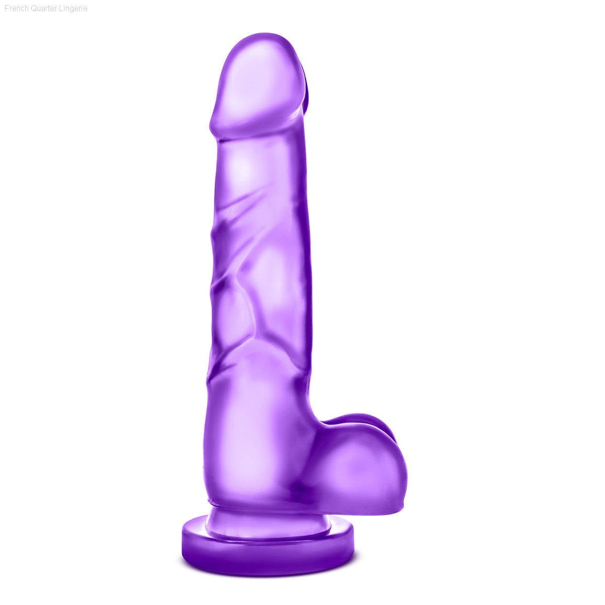 Blush B Yours Sweet N' Hard 4 Realistic 7-Inch Long Dildo With Balls & Suction Cup Base-French Quarter Lingerie