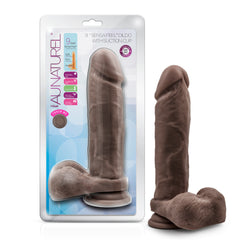 Au Naturel Realistic 9-Inch Long Dildo With Balls & Suction Cup Base