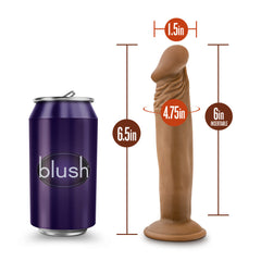 Dr. Skin By Blush® | Dr. Small Realistic 6.5-Inch Long Dildo With Suction Cup Base