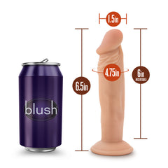 Dr. Skin By Blush® | Dr. Small Realistic 6.5-Inch Long Dildo With Suction Cup Base