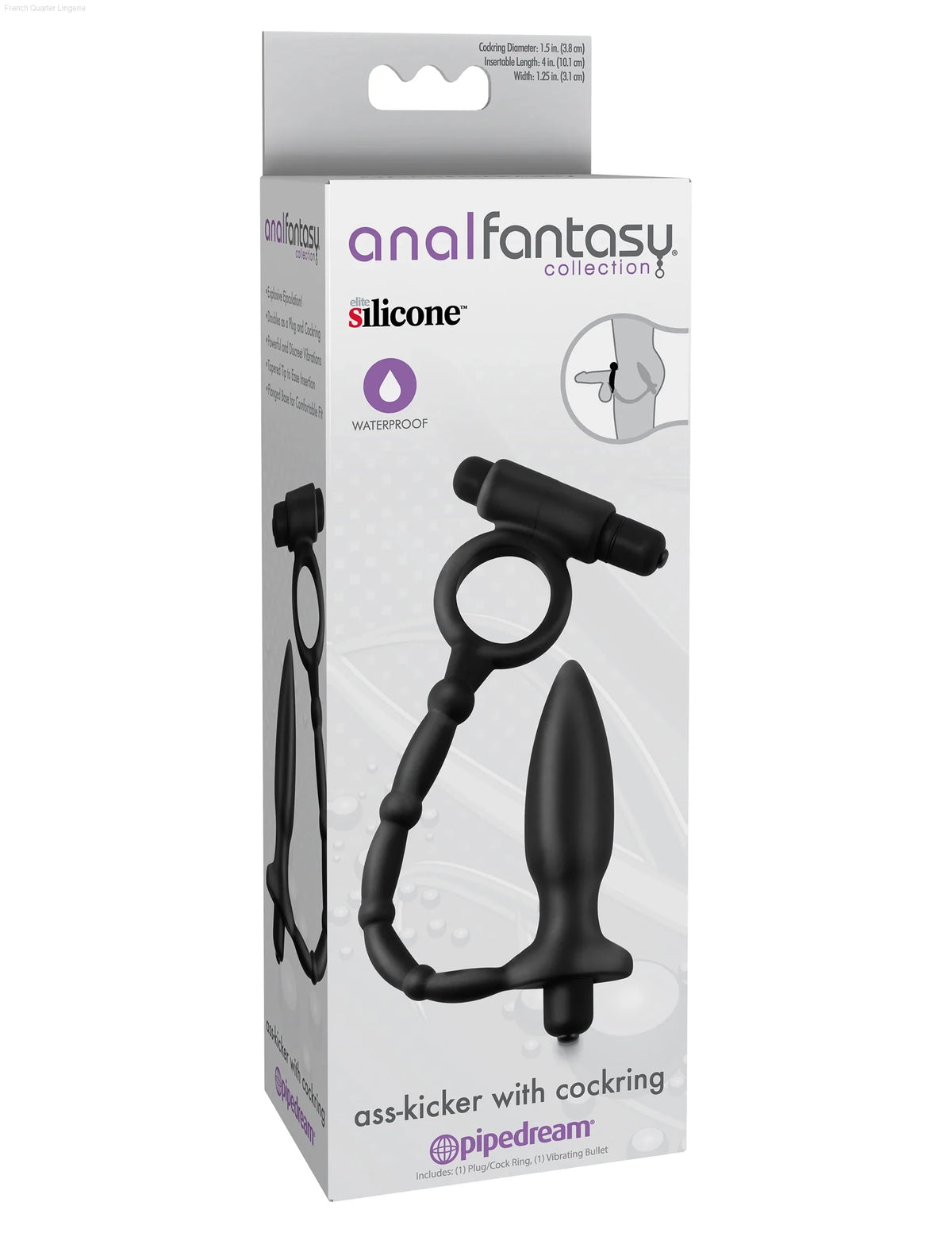 Anal Fantasy Collection - Ass-Kicker With Cockring-French Quarter Lingerie