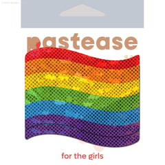 Flag: Gay Rainbow Waving Flag Nipple Pasties By Pastease®