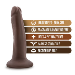 Dr. Skin By Blush® | Realistic 5.5-Inch Long Dildo With Suction Cup Base-French Quarter Lingerie