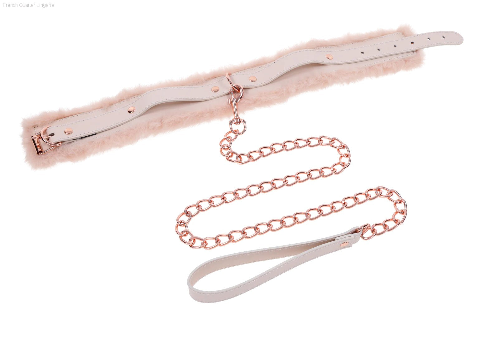 Peaches ‘n CreaMe Fur Collar & Leash