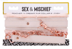 Peaches ‘n CreaMe Fur Collar & Leash