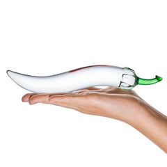 8.25” Naturals Chili Pepper Glass Dildo