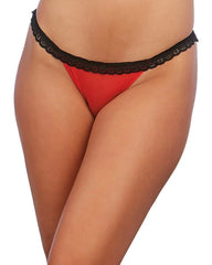 Stretch Mesh with Spandex and Stretch Lace Open Back Heart Panty