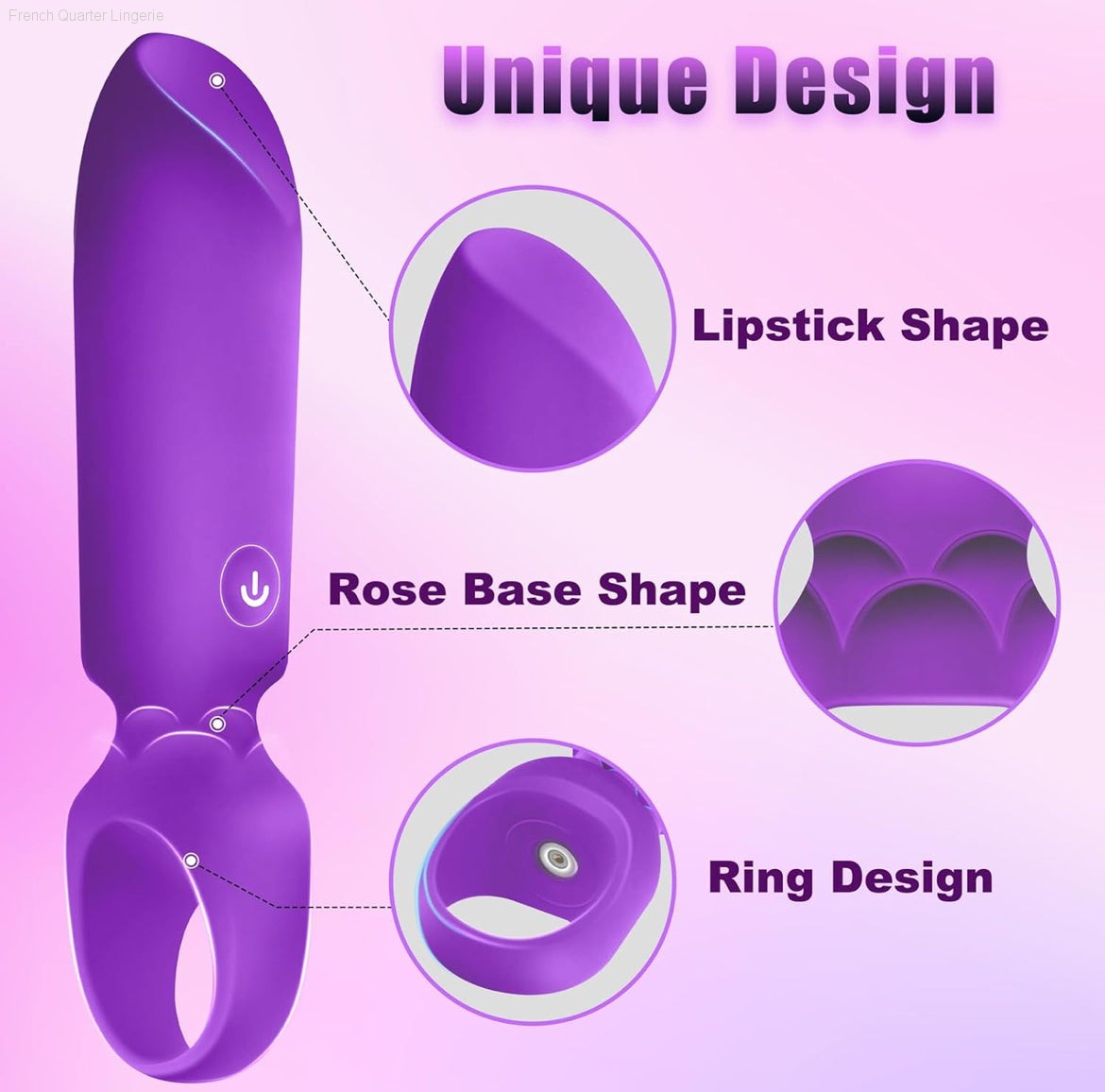 Bullet Clit Vibrator With Finger Hole