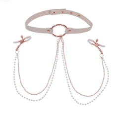 Peaches ‘n CreaMe Collar With Nipple Clamps