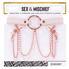 Peaches ‘n CreaMe Collar with Nipple Clamps