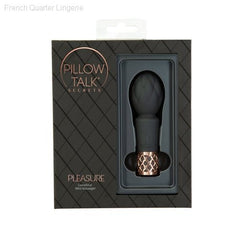 Pillow Talk® Secrets - Pleasure - Clitoral Vibrator Wand - Black