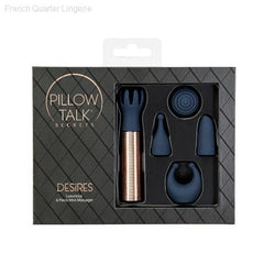 Pillow Talk® Secrets Desires 6-Piece Mini Massager Set - Navy