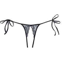 Sugar - Crotchless back lace panty with tie-up sides