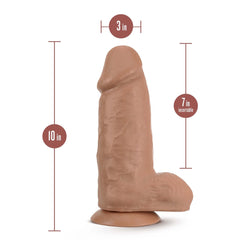 Au Naturel By Blush® | Chub Realistic 10-Inch Long Dildo With Balls & Suction Cup Base