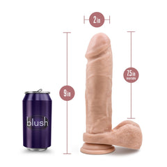 Dr. Skin Silicone By Blush® | Dr. Julian Realistic 9-Inch Long Dildo With Balls & Suction Cup Base
