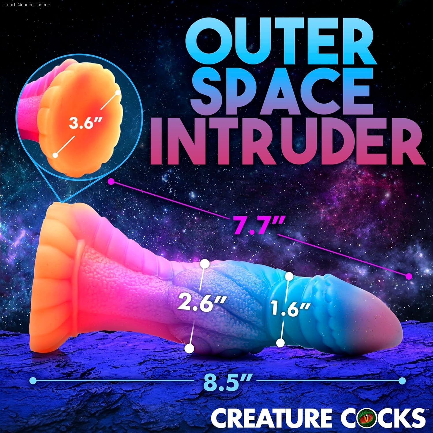 Dildos - Galactic Cock Alien Creature Glow-in-the-Dark Silicone Dildo