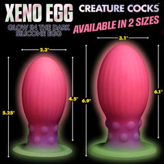 XL Xeno Egg Glow-in-the-Dark Silicone Egg