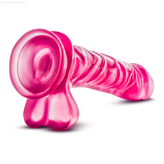 B Yours By Blush® | Basic 8 Realistic 9-Inch Long Dildo With Balls & Suction Cup Base