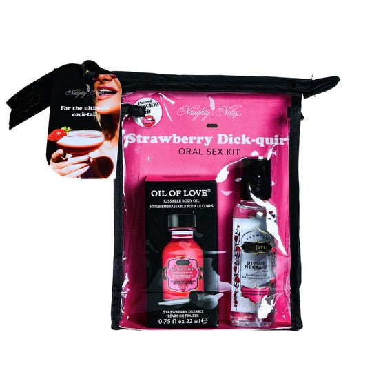 Strawberry Dick-quri Oral Sex Kit