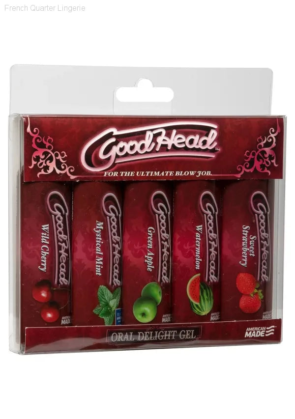 GoodHead - Oral Delight Gel - Multi 5-Pack-French Quarter Lingerie