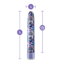 Limited Addiction By Blush® | Floradelic Slimline Purple Vibrator with Powerful RumboTech™ Technology