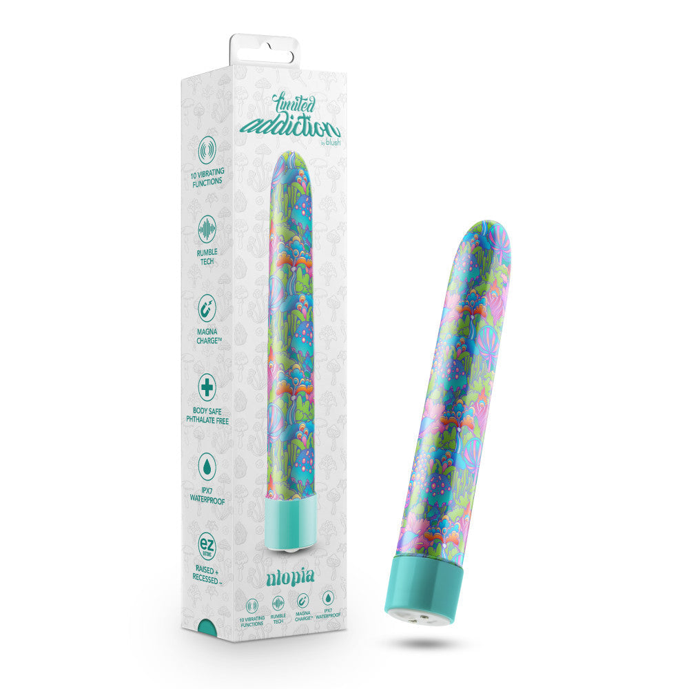 Limited Addiction By Blush® | Utopia Slimline Aqua Vibrator with Powerful RumboTech™ Technology