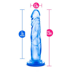 B Yours By Blush® | Sweet N' Hard 5 Realistic 7.5-Inch Long Dildo With Suction Cup Base