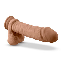 Au Naturel Realistic 9-Inch Long Dildo With Balls & Suction Cup Base