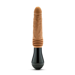 Dr. Skin Silicone By Blush® | Dr. Arthur Large 10.5 Inch Vibrating, Gyrating And Thrusting Dildo in Tan – Made With Puria® Platinum Cured Silicone