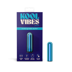 Kool Vibes By Blush® | Discreet & Travel-Friendly Mini Bullet Vibrator - 10 Vibration Modes Clitoral Stimulator