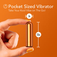 Kool Vibes By Blush® | Discreet & Travel-Friendly Mini Bullet Vibrator - 10 Vibration Modes Clitoral Stimulator